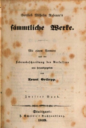 Gottlieb Wilhelm Rabener's sämmtliche Werke. 2