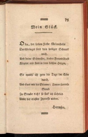 Mein Glück.