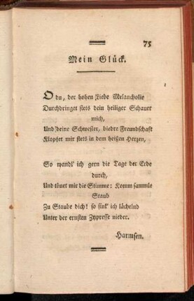 Mein Glück.