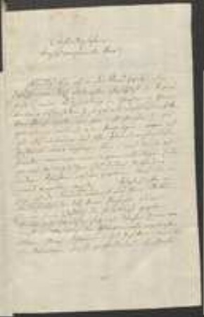 Brief von Candidus Huber an Regensburgische Botanische Gesellschaft