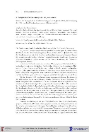 9. Evangelische Kirchenordnungen des 16. Jahrhunderts
