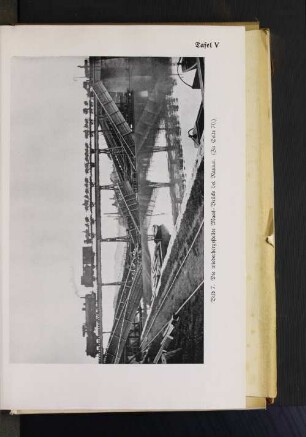 Tafel V. Bild 7. Die wiederhergestellte Maas=Brücke bei Namur. (Zu Seite 70.)