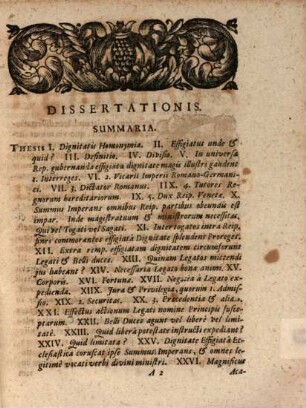 Dissertatio De Dignitate Effigiata