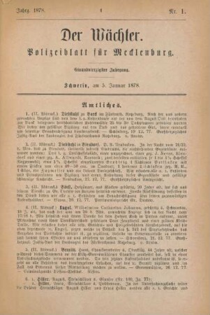 5. Januar-31. December = Nr. 1-104