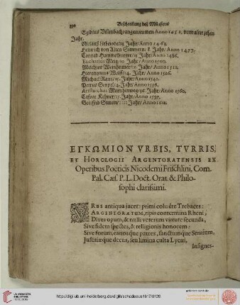 Horologii Argentoratensis