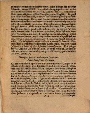 Dissertatiuncula De Christianismo Senecæ, Num Illo Vere Initiatus Fuisse Dicatur?