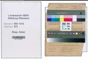 Entnazifizierung Anton Rose , geb. 14.01.1907 (Postschaffner)