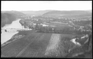 Leisnig. Blick vom Schlossturm ins Muldental