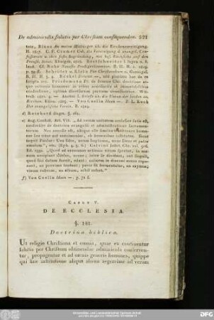 Caput V. De Ecclesia.