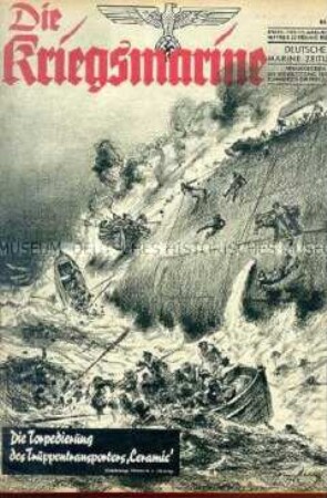 Illustrierte Halbmonatszeitschrift "Die Kriegsmarine" u.a. über die japanische Marineluftflotte