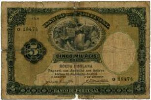 Geldschein, 5.000 Reis, 30.1.1905
