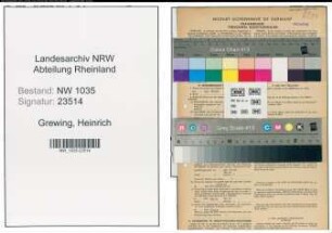 Entnazifizierung Heinrich Grewing , geb. 30.07.1913 (Kaufmaennischer Angestellter)