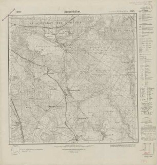 2845 Himmelpfort, Meßtischblatt (4cm - Karte)