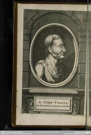 A. Corn. Celsus. Ex Iconibus A Sambuco Editis