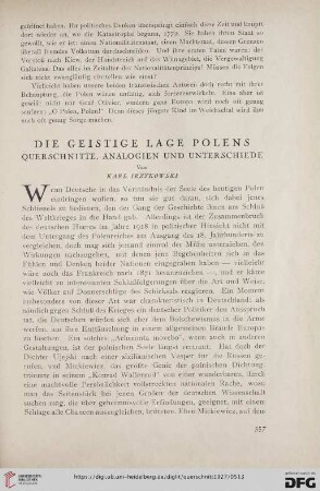 7: Die geistliche Lage Polens : Querschnitte, Analogien und Unterschiede