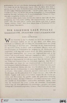 7: Die geistliche Lage Polens : Querschnitte, Analogien und Unterschiede