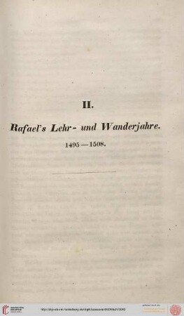 II. Rafael's Lehr- und Wanderjahre 1495-1508