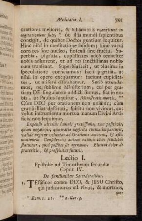 701-703, Lectio I