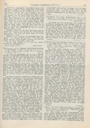 486 [Rezension] Bengel, Johann Albrecht, Gnomon. Auslegung des Neuen Testamentes in fortlaufenden Anmerkungen