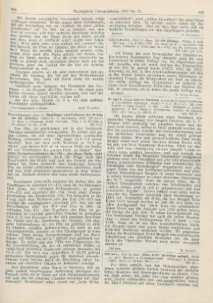 486 [Rezension] Bengel, Johann Albrecht, Gnomon. Auslegung des Neuen Testamentes in fortlaufenden Anmerkungen