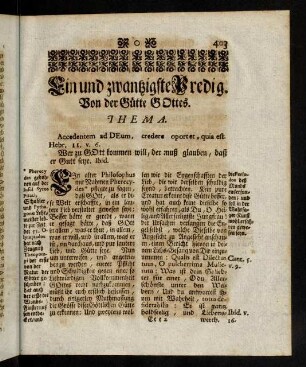 403-422, Einundzwanzigste Predigt