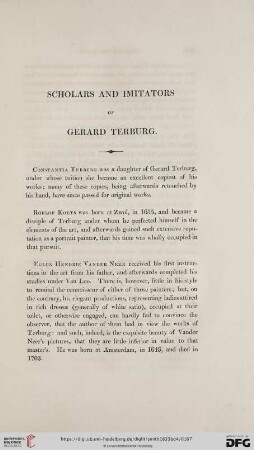 Scholars and Imitators of Gerard Terburg