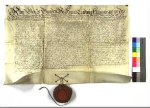 Franz Ludwig, Administrator u. Deutschmeister, ernennt den Damian Huys v. Schönborn zum Statthalter der Ballei Hessen.
