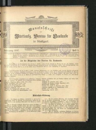 1897. Heft 1