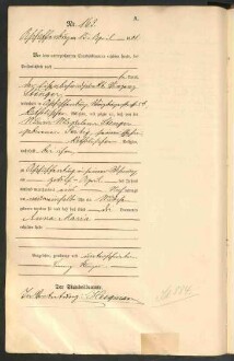 Standesamtsbuch der Stadt Aschaffenburg: Geburten 365/1900 - 184/1901