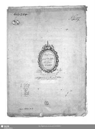 Sinfonie à grand Orchestre : Oeuvre 11me Livre [hs.: 2]