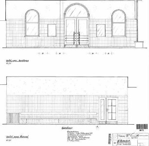 Endersbach: Wandabwicklungen in der Schalterhalle Empfangsgeb.