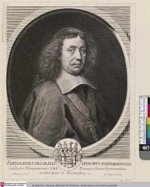 Ferdinandus dei Gratia Eposcopus Paderbornensis [Ferdinand II., Paderborn, Bischof]