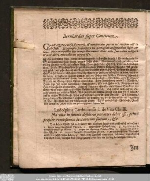 Bernhardus super Canticum.