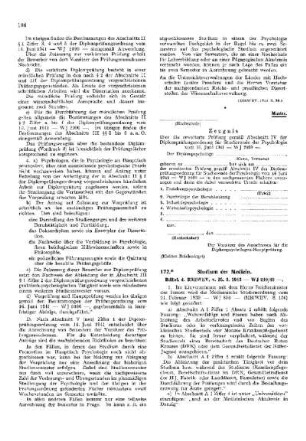 Studium der Medizin : [Wissenschaft] ; [Für das Reich] ; [Amtliche Erlasse] ; [Amtlicher Teil]