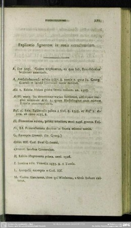 Explicatio signorum in notis occurrentium