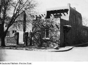 New Mexico, Santa Fe, Architektur, Altspanischer Regierungspalast, Aufnahme, Chamber of Commerce, Santa Fe
