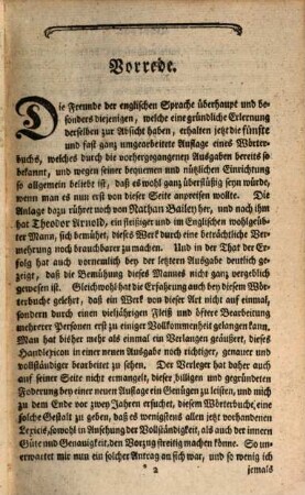 A compleat English dictionary, oder vollständiges englisch-deutsches Wörterbuch