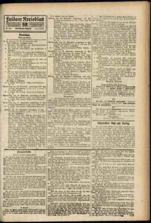 Zweite Ausgabe vom Dienstag, den 16. November 1915.