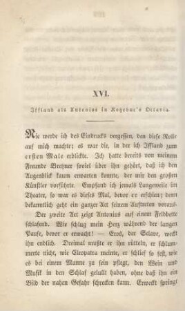 XVI. Iffland als Antonius in Kotzebue's Octavia