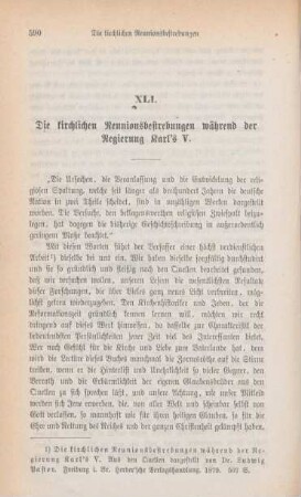 590-618 Die kirchlichen Reunionsbestrebungen während der Regierung Karl's V.