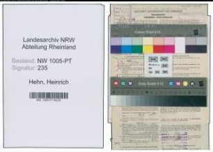Entnazifizierung Heinrich Hehn , geb. 09.09.1903 (Postschaffner)