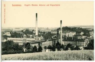 Lunzenau. Vogels Mechanische Weberei und Papierfabrik