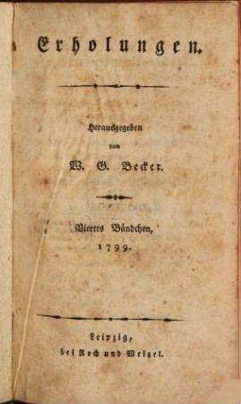 Erholungen. 1799, H. 4