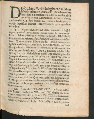 De vocabulo ... Philologicam quandam ... instituere, animus est.