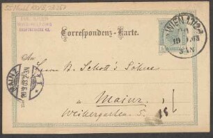Brief an B. Schott's Söhne : 19.09.1903