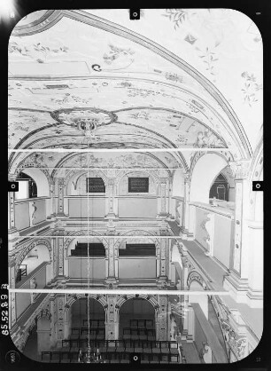 Schmalkalden. Schloß Wilhelmsburg. Schloßkirche (Weihe 1590). Inneres nach Osten