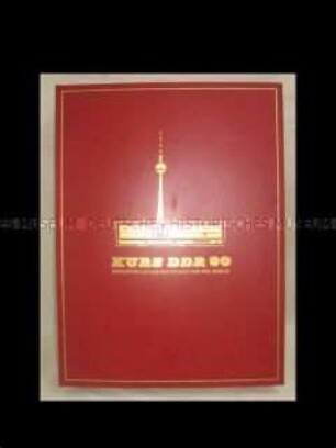 Repräsentative Kassette in Vorbereitung des 30. Jahrestages der DDR
