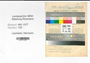 Entnazifizierung Hermann Laumann , geb. 25.05.1903 (Kriminalpolizist)