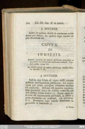 Caput X. De Indiciis.