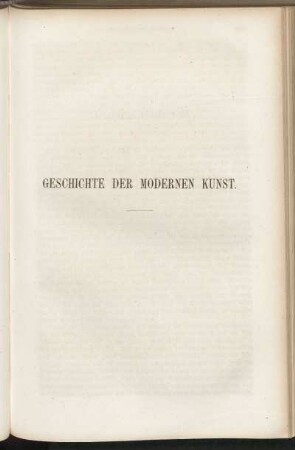 Geschichte der modernen Kunst.